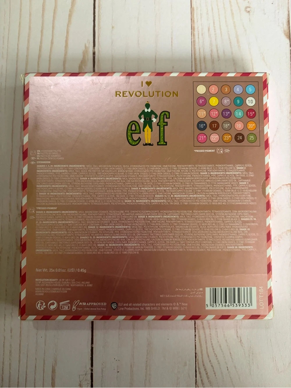 Revolution Elf Eyeshadow Palette Bundle - I’m A Cotton Headed Ninny Muggins NWT